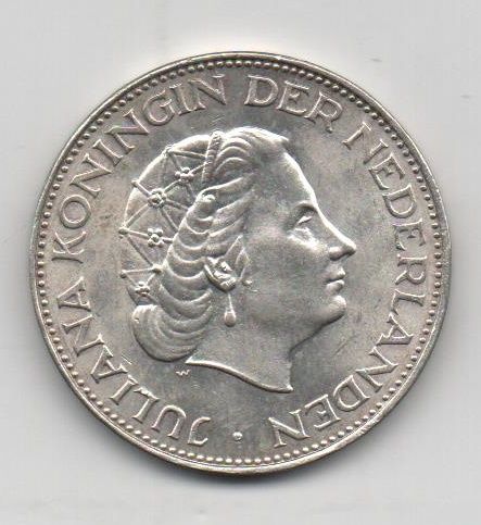 HOLANDA DEL AÑO 1961 DE 2 1/2 GULDEN